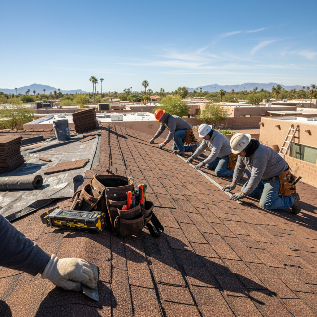 Roof Repair service crew